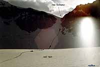 Вид на пер. Бодорку с лед. Южный Чат